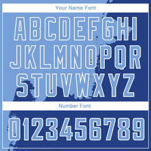 Load image into Gallery viewer, Custom Light Blue White 3D Pattern Design Abstract Grunge Halftone Art Authentic Basketball Jersey