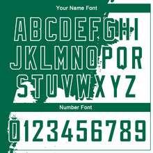 Загрузить изображение в средство просмотра галереи, Custom Kelly Green White 3D Pattern Design Abstract Grunge Halftone Art Authentic Basketball Jersey