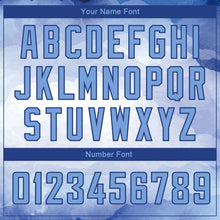 Загрузить изображение в средство просмотра галереи, Custom White Light Blue-Royal 3D Pattern Design Sky With Clouds Watercolor Style Authentic Basketball Jersey