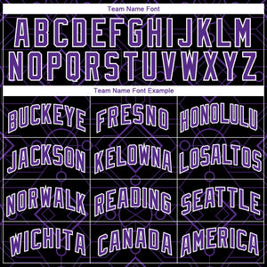 Custom Black Purple-White Geometric Shapes Authentic City Edition Basketball Jersey