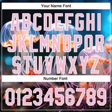 Load image into Gallery viewer, Custom Black Light Pink-White 3D Pattern Design Jellyfish Underwater Life Authentic Baseball Jersey