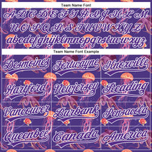 Load image into Gallery viewer, Custom Purple White 3D Pattern Design Jellyfish And Octopus Authentic Baseball Jersey