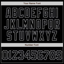 Charger l'image dans la galerie, Custom Black Gray 3D Pattern Design Abstract Splatter Grunge Art Authentic Baseball Jersey