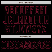 Загрузить изображение в средство просмотра галереи, Custom Black Crimson 3D Pattern Design Abstract Splatter Grunge Art Authentic Baseball Jersey