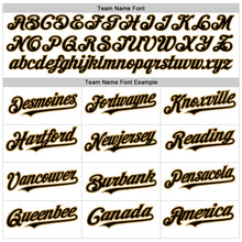 Load image into Gallery viewer, Custom White Black-Old Gold 3D Pattern Design Abstract Sharp Shape Authentic Baseball Jersey