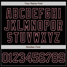 Load image into Gallery viewer, Custom Black Medium Pink 3D Pattern Design Abstract Sharp Shape Authentic Baseball Jersey