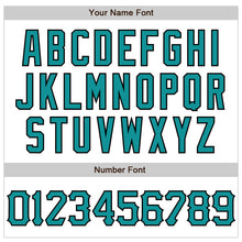 Load image into Gallery viewer, Custom White Teal-Black 3D Pattern Design Abstract Splash Authentic Baseball Jersey