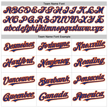 Load image into Gallery viewer, Custom White Royal-Orange 3D Pattern Design Abstract Splash Authentic Baseball Jersey