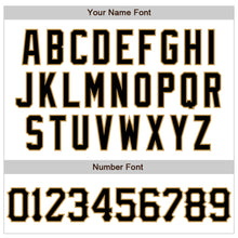 Load image into Gallery viewer, Custom White Black-Old Gold 3D Pattern Design Abstract Splash Authentic Baseball Jersey