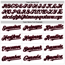Load image into Gallery viewer, Custom White Black-Crimson 3D Pattern Design Abstract Splash Authentic Baseball Jersey