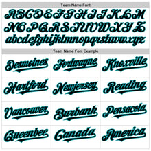 Load image into Gallery viewer, Custom White Black-Teal 3D Pattern Design Abstract Splash Authentic Baseball Jersey