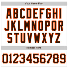 Load image into Gallery viewer, Custom White Brown-Orange 3D Pattern Design Abstract Splash Authentic Baseball Jersey