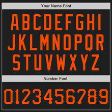 Charger l'image dans la galerie, Custom Graffiti Pattern Orange-Black 3D Scratch Authentic Baseball Jersey