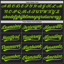 Charger l'image dans la galerie, Custom Graffiti Pattern Neon Green-Black 3D Scratch Authentic Baseball Jersey