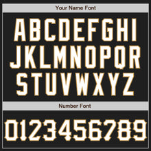 Charger l'image dans la galerie, Custom Graffiti Pattern Black Purple-Old Gold 3D Scratch Authentic Baseball Jersey