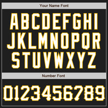 Charger l'image dans la galerie, Custom Graffiti Pattern Black Kelly Green-Gold 3D Scratch Authentic Baseball Jersey