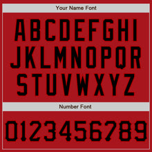 Charger l'image dans la galerie, Custom Graffiti Pattern Black-Red 3D Scratch Authentic Baseball Jersey