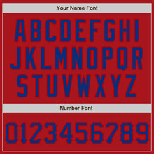 Charger l'image dans la galerie, Custom Graffiti Pattern Royal-Red 3D Scratch Authentic Baseball Jersey