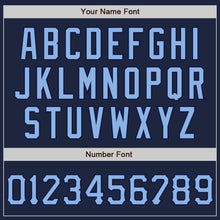 Charger l'image dans la galerie, Custom Graffiti Pattern Light Blue-Navy 3D Scratch Authentic Baseball Jersey