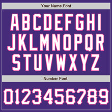 Charger l'image dans la galerie, Custom Graffiti Pattern Purple Light Blue-Pink 3D Scratch Authentic Baseball Jersey