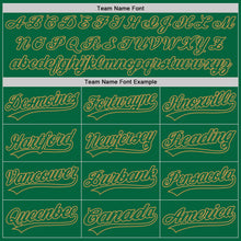 Charger l'image dans la galerie, Custom Graffiti Pattern Kelly Green-Old Gold 3D Scratch Authentic Baseball Jersey