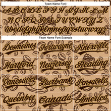 Laden Sie das Bild in den Galerie-Viewer, Custom Brown Old Gold 3D Pattern Design International Coffee Day Authentic Baseball Jersey