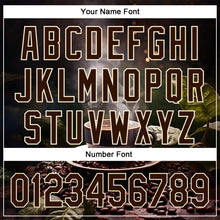 Load image into Gallery viewer, Custom Black Brown Cream 3D Pattern Design International Coffee Day Authentic Baseball Jersey