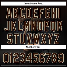 Load image into Gallery viewer, Custom Black Brown Cream 3D Pattern Design International Coffee Day Authentic Baseball Jersey