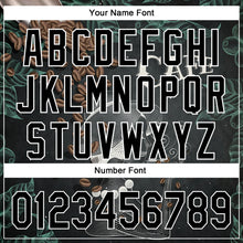 Load image into Gallery viewer, Custom Black White 3D Pattern Design International Coffee Day Authentic Baseball Jersey