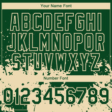 Charger l'image dans la galerie, Custom Green City Cream 3D Pattern Design Abstract Splash Grunge Art Authentic Baseball Jersey