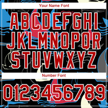 Charger l'image dans la galerie, Custom Black Red-White 3D Pattern Design Sailing Boats Authentic Baseball Jersey