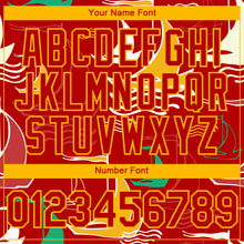 Charger l'image dans la galerie, Custom Red Gold 3D Pattern Design Sailing Boats Authentic Baseball Jersey