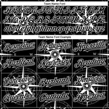 Загрузить изображение в средство просмотра галереи, Custom Black White 3D Pattern Design Navigation Compass Authentic Baseball Jersey