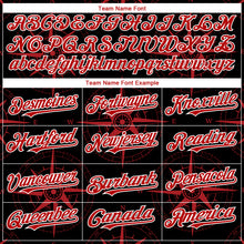 Charger l'image dans la galerie, Custom Black Red-White 3D Pattern Design Navigation Compass Authentic Baseball Jersey
