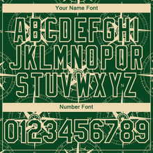 Load image into Gallery viewer, Custom Green City Cream 3D Pattern Design Navigation Compass Authentic Baseball Jersey