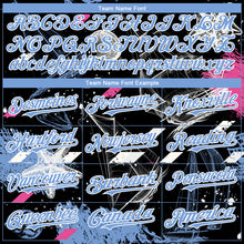 Загрузить изображение в средство просмотра галереи, Custom Black Light Blue-White 3D Pattern Design Sailing Boats Authentic Baseball Jersey