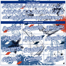 Загрузить изображение в средство просмотра галереи, Custom White Royal 3D Pattern Design Sailing Boats Authentic Baseball Jersey