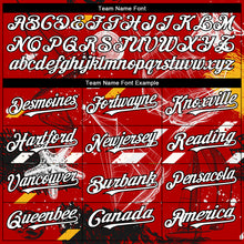 Загрузить изображение в средство просмотра галереи, Custom Red White-Black 3D Pattern Design Sailing Boats Authentic Baseball Jersey