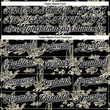 Load image into Gallery viewer, Custom Black White 3D Pattern Design Boats And Fish Authentic Baseball Jersey