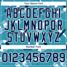 Load image into Gallery viewer, Custom Lakes Blue Navy-White 3D Pattern Design Holiday Travel Authentic Baseball Jersey