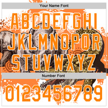 Загрузить изображение в средство просмотра галереи, Custom White Bay Orange 3D Pattern Design Crocodile Authentic Baseball Jersey