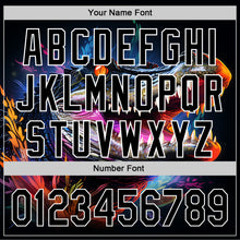 Загрузить изображение в средство просмотра галереи, Custom Black White 3D Pattern Design Neon Crocodile Authentic Baseball Jersey