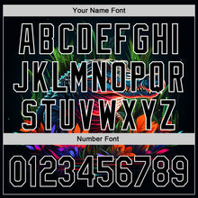 Загрузить изображение в средство просмотра галереи, Custom Black White 3D Pattern Design Neon Crocodile Authentic Baseball Jersey