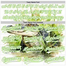 Laden Sie das Bild in den Galerie-Viewer, Custom White Aurora Green 3D Pattern Design Crocodile Authentic Baseball Jersey