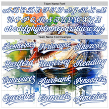 Laden Sie das Bild in den Galerie-Viewer, Custom White Royal 3D Pattern Design Crocodile Authentic Baseball Jersey