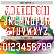 Load image into Gallery viewer, Custom White Red-Yellow 3D Pattern Design Colorful Crocodile Authentic Baseball Jersey