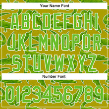 Загрузить изображение в средство просмотра галереи, Custom Olive Aurora Green-White 3D Pattern Design Crocodile Authentic Baseball Jersey