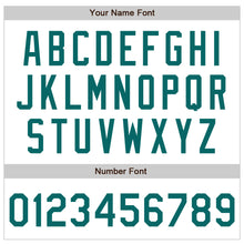 Load image into Gallery viewer, Custom White Teal 3D Pattern Design Curve Lines Authentic Baseball Jersey