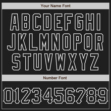 Load image into Gallery viewer, Custom Black White 3D Pattern Design Curve Lines Authentic Baseball Jersey