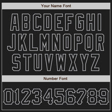 Charger l'image dans la galerie, Custom Black Gray 3D Pattern Design Curve Lines Authentic Baseball Jersey